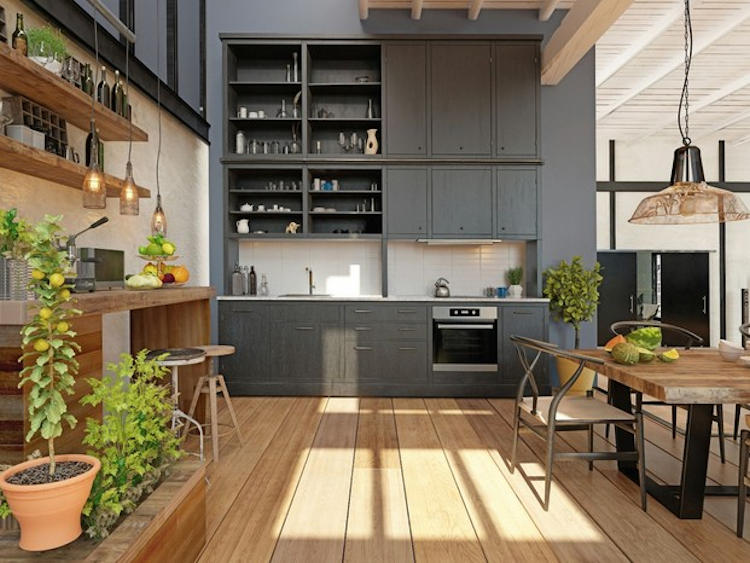 green kitchen